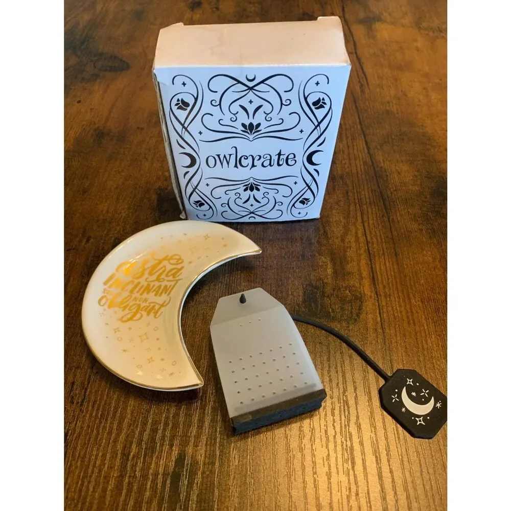 OwlCrate Moon Tea Bag Holder & Silicone Tea Infuser Celestial Cottagecore